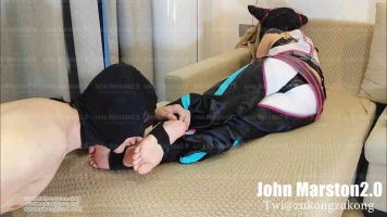 JohnMarston-格斗女蛛莉训练后的汗脚