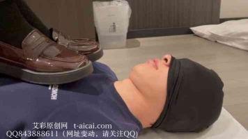 【静琪】黑色棉袜裸足窒息，棉袜塞嘴