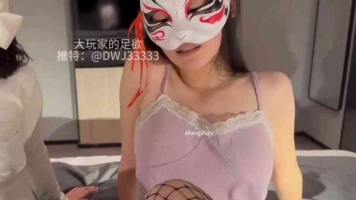 大玩家-西安姐妹花的友情出演，妹妹舒服到竟然小声叫了